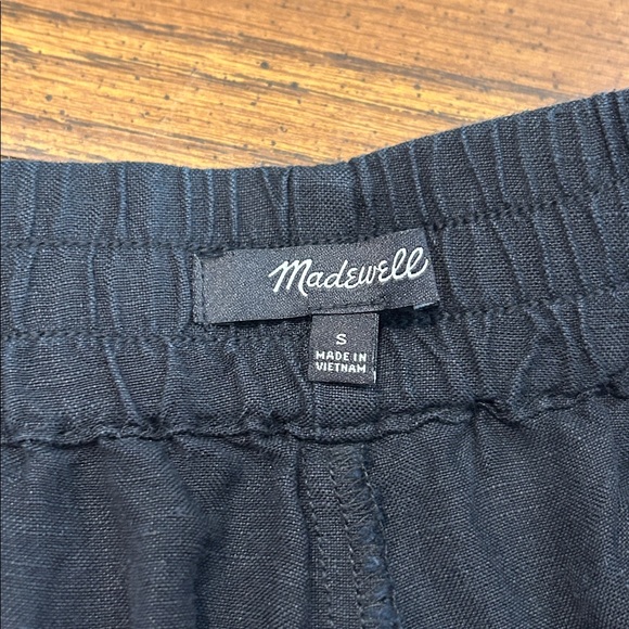 Madewell Linen-Blend Pull-On High-Rise Straight Pants NF099 - Picture 9 of 13